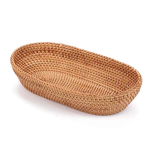 Rattan Bread Baskets - Woven Fruit Basket Bowl