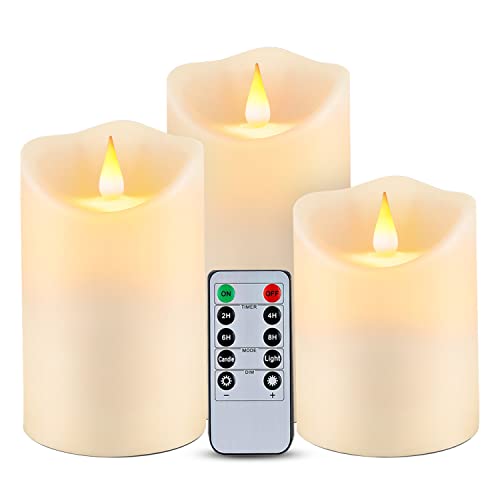 Raycare Waterproof LED Candles with Remote Timers