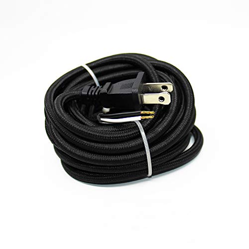 Rayon Covered Braided Black Electrical Wire