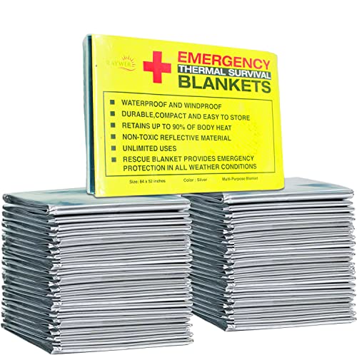 RAYWER Emergency Thermal Survival Blankets