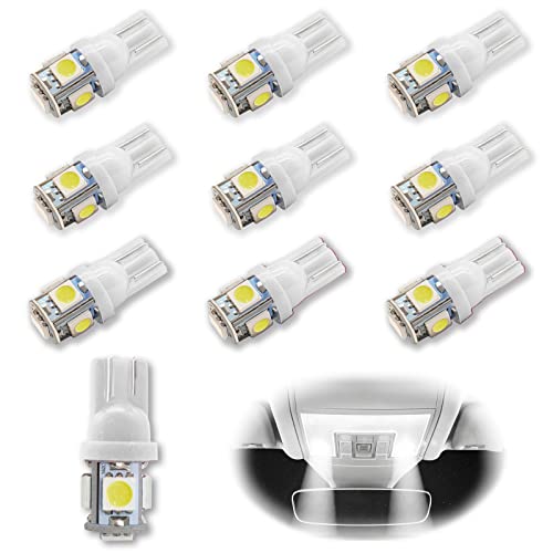RBOKO 10PCS LED Light Bulb for Car Dome and License Plate Lights