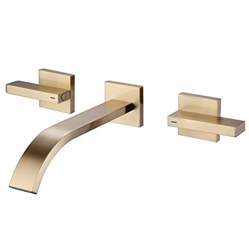 RBROHANT Bathroom Faucet with Wall Mount and 2 Handles