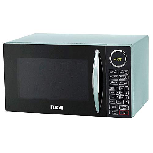 RCA 0.9-Cu Ft Microwave Oven with Oversized Display, Blue