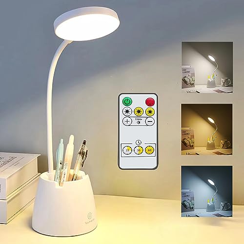 Rechargeable Desk Lamp with Remote Control and Pen Holder