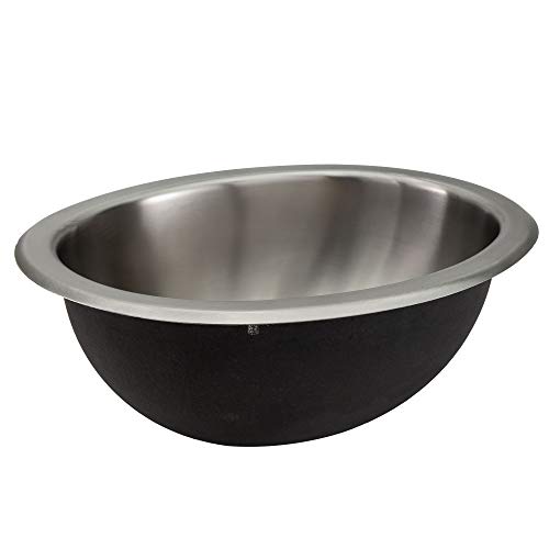 RecPro RV Stainless Steel Oval Sink