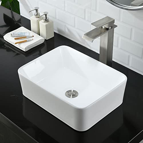 Rectangle Bathroom Sink and Faucet Combo