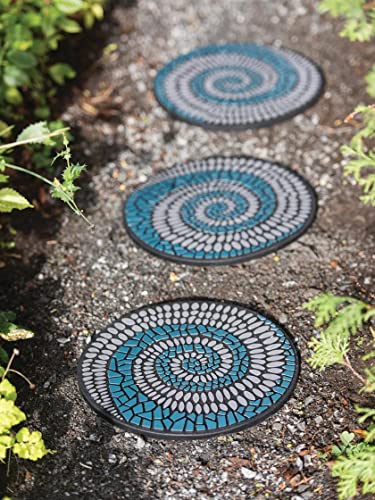 Recycled Rubber Stepping Stone for Garden Walkway