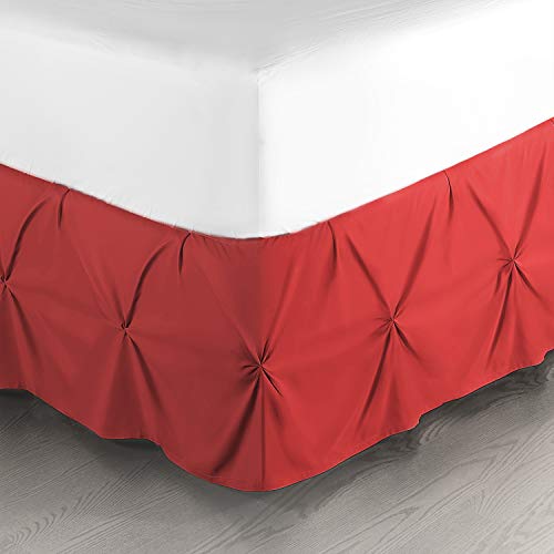 Red Bed Skirt Queen Size
