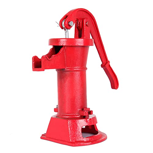 Red Cast Iron Pitcher Pump