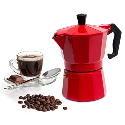 Red Espresso Coffee Maker Stovetop