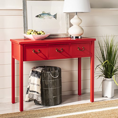 Red Farmhouse Console Table