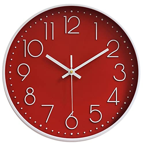 Red Kitchen Wall Clock