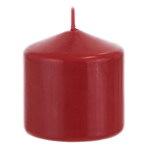 Red Round Pillar Candle