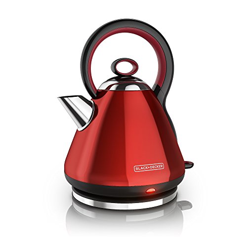 RED Stainless Steel Electric Kettle by BLACK+DECKER