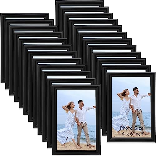 Redbaker 24-Pc Black Photo Display Frames (4x6 Inch)