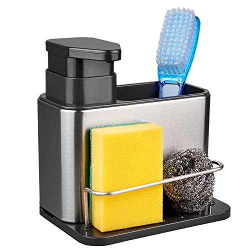 RedCall 3-in-1 Soap Dispenser Sponge and Brush Holder