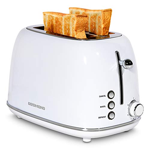 REDMOND 2 Slice Toaster Retro Stainless Steel Toaster