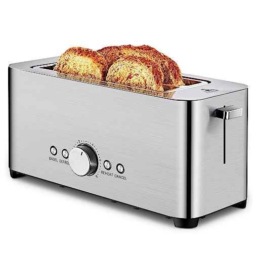 REDMOND Toaster 4 Slice with Extra Wide Slots and 6 Browning Settings