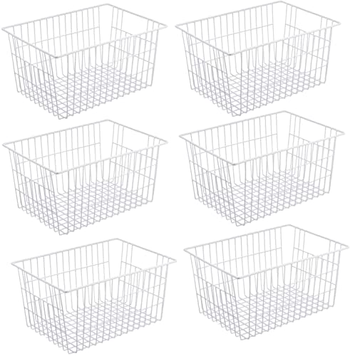 Redrubbit Wire Storage Baskets, Set of 6
