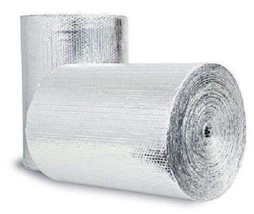 Heat Reflecting Insulation Roll - 3mm Foam Insulation Core, Double-Sided  Aluminum Heat Shield Sheet - Light Reflective Insulation Thermal Material  for Weatherproofing, Condensation, Sound 