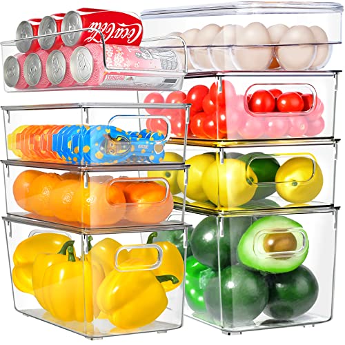 Alpacasso fridge organizer storage bins stackable freezer kitchen