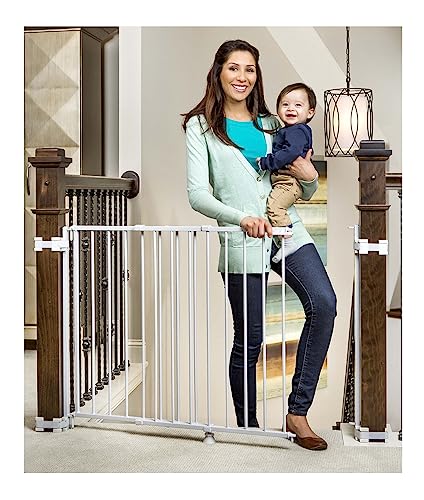 Regalo 2-in-1 Wall Mounted Baby Gate with Bonus Kit