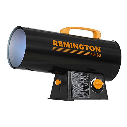 Remington 60,000 BTU Portable Propane Space Heater for 1500 sq. ft. - REM-60V-GFA-O, Black