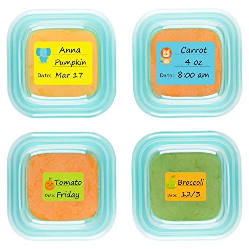 Removable Write-On Baby Daycare Labels for Food Storage Containers