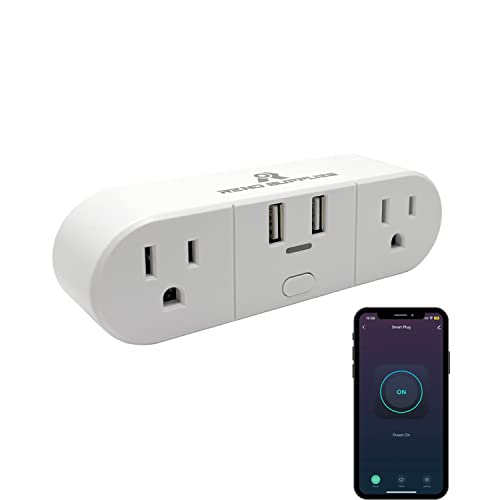 Reno Supplies Smart WiFi Outlet with 2 USB Ports
