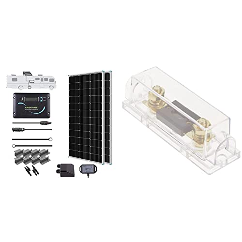 Renogy 200W 12V Monocrystalline RV Solar Panel Kit with Charge Controller and Mounting Brackets