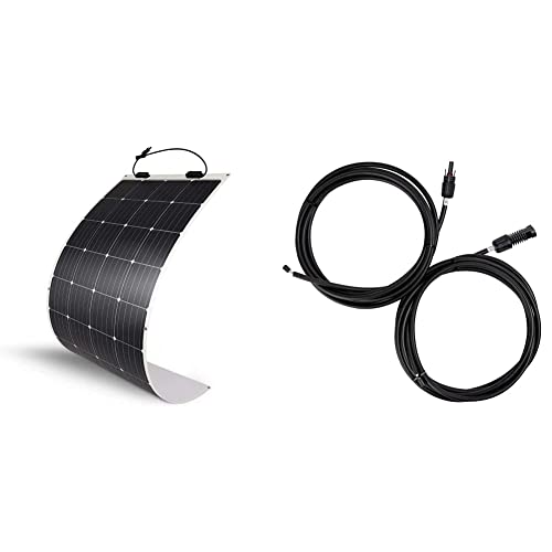 Renogy Flexible Solar Panel + Solar Adaptor Wire Extension Cables