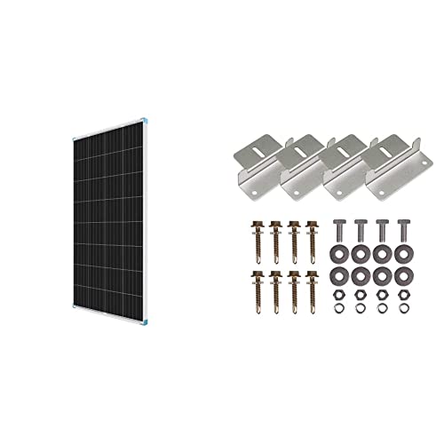 Renogy Solar Panel & Mounting Brackets Combo