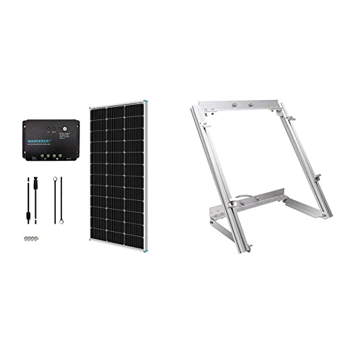 Renogy Solar Panel Starter Kit with Monocrystalline Solar Panel & Pole Mount