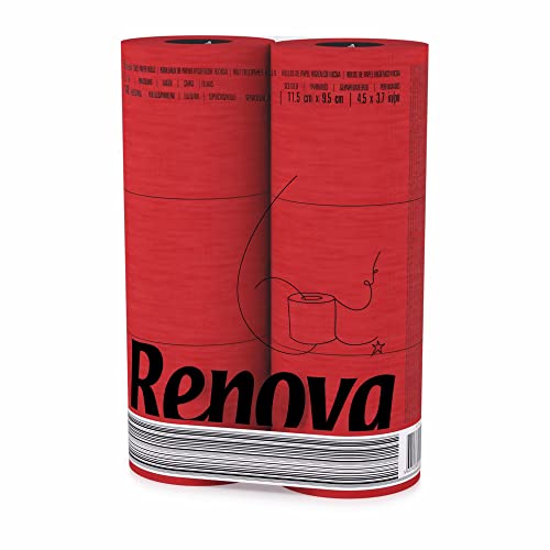 Renova Toilet Tissue - Red Paper (6 Roll Standard Pack)