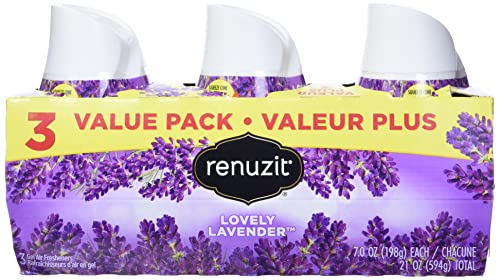 Renuzit Lavender Gel Air Freshener - 7oz/3ct