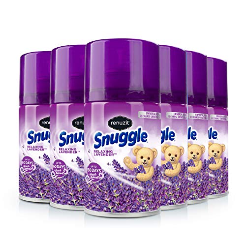 Renuzit Snuggle Lavender Air Freshener Refill, 6-Pack