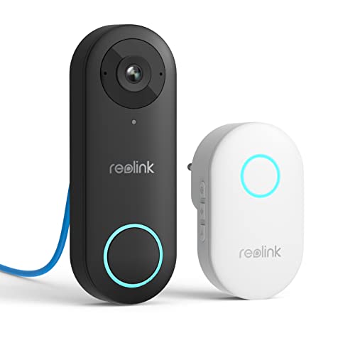 REOLINK PoE Video Doorbell Camera: 5MP IP Outdoor Security w/ Chime & 2-Way Talk