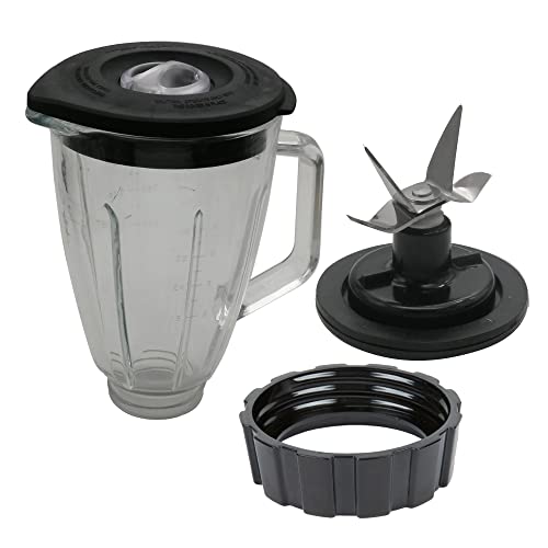 Replacement 6 Cup Glass Blender Pitcher & Container