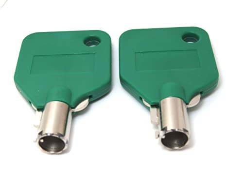 Green Replacement A2004 Keys for Milwaukee, Steel Glide & Husky Toolboxes