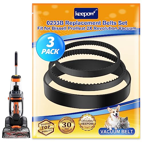 Replacement Belt Set for Bissell Proheat 2X Revolution Pet Pro Carpet Cleaner
