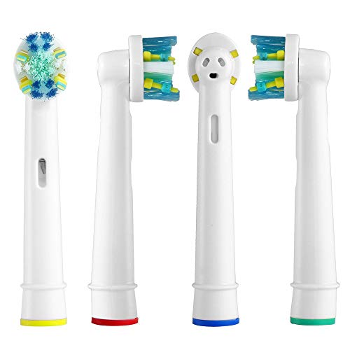 Grandiosi 4-Pack Floss Action Brush Heads for Oral-B- Braun Electric Toothbrush