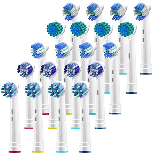 Replacement Brush Heads - Pack of 20 Compatible with Oral B Braun