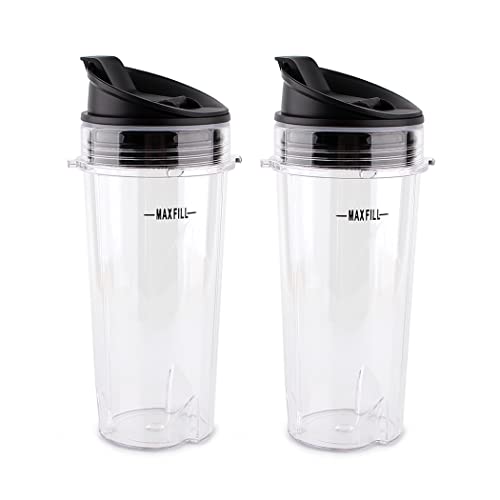 Replacement Parts for Ninja Blender - 16oz Cups with Lids