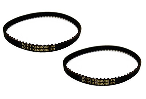 Replacement Vacuum Cleaner Belts Compatible with Kenmore Vacuum Geared Belt Cogged 20-5285 HD Panasonic, 2 Pack