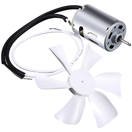 Replacement White RV Vent Fan with 12V D-Shaft Motor