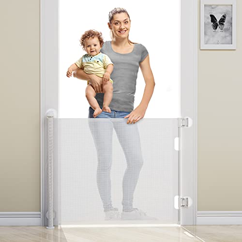 Retractable Baby Gate for Stairs and Doorways