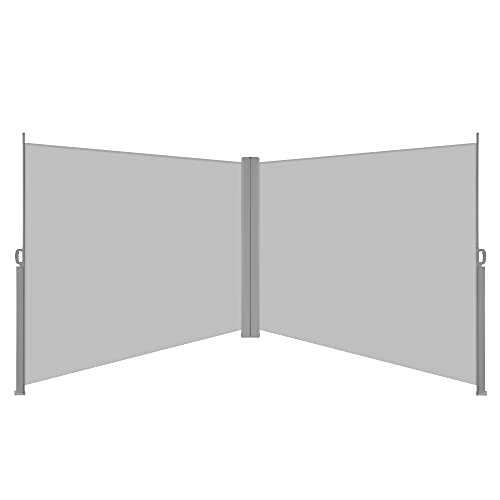 Retractable Double Folding Awning Screen Fence