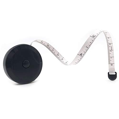 GDMINLO Soft Tape Measuring for Body Fabric Sewing Tailor Cloth Knitting  Craft Weight Loss Measurements Retractable Black Dual Sided Tape Measure 1