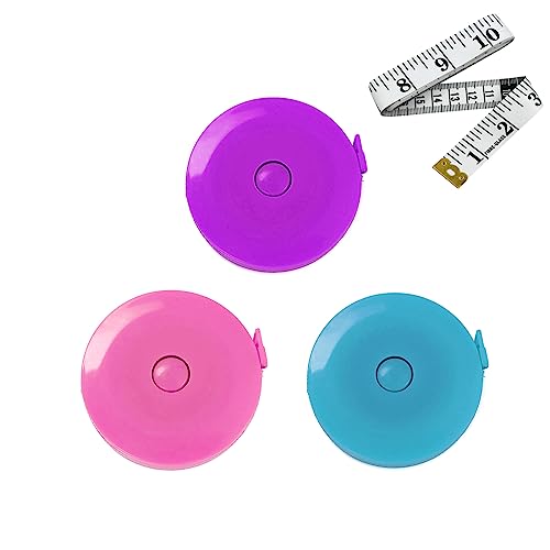Retractable Measuring Tape Set - 3 Pack