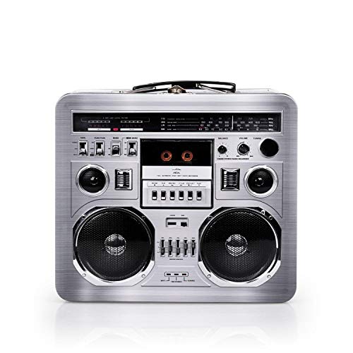 Retro Boombox Tin Tote - Fun and Nostalgic Storage Container